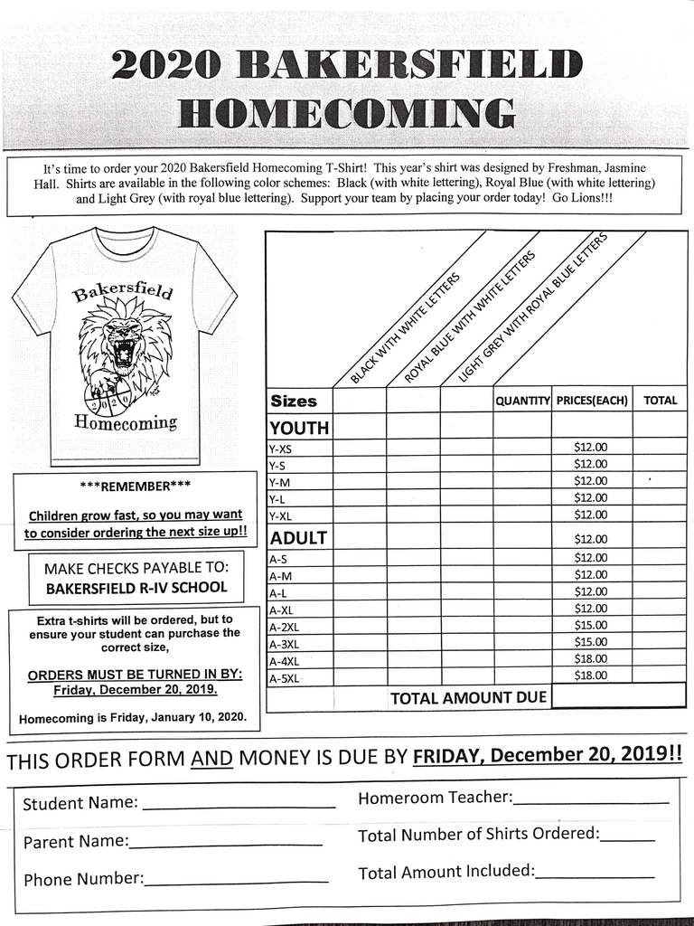 Homecoming form 